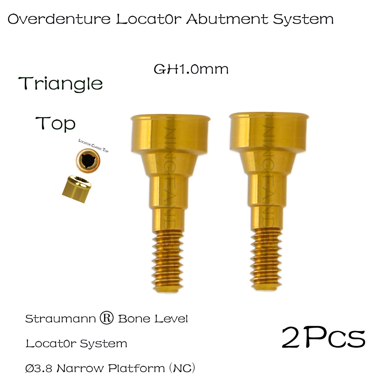 Straumann/ITI-Bone Level NC Dental Overdenture Locator Abutments For 1-5mm GH