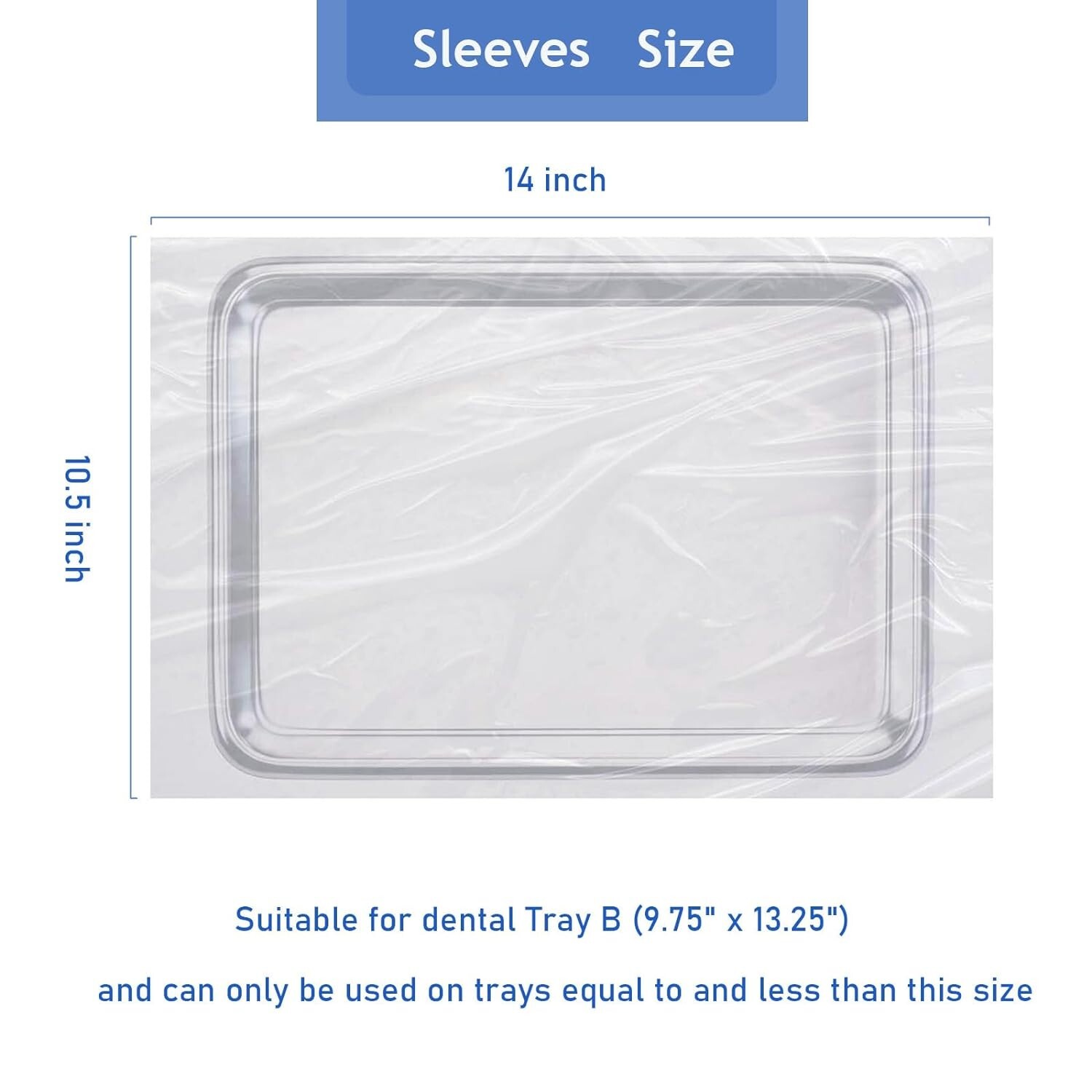 3000pcs JMU Dental Disposable Tray Covers for Size B 10.5″ x 14″ Set Up