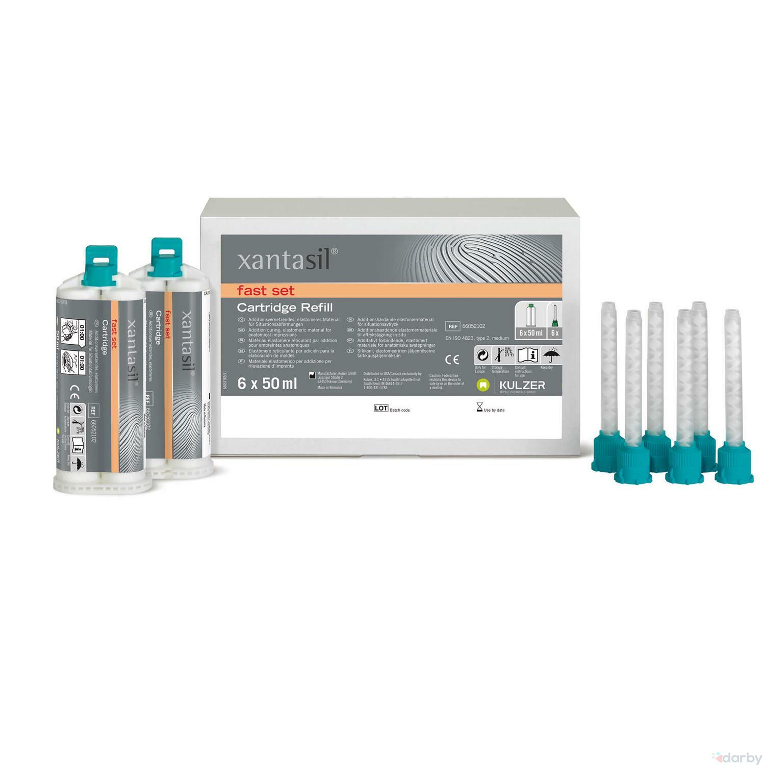 Kulzer Xantasil Alginot Type Alginate Substitute FS 50 x 50ml Cartridge + 96Tips