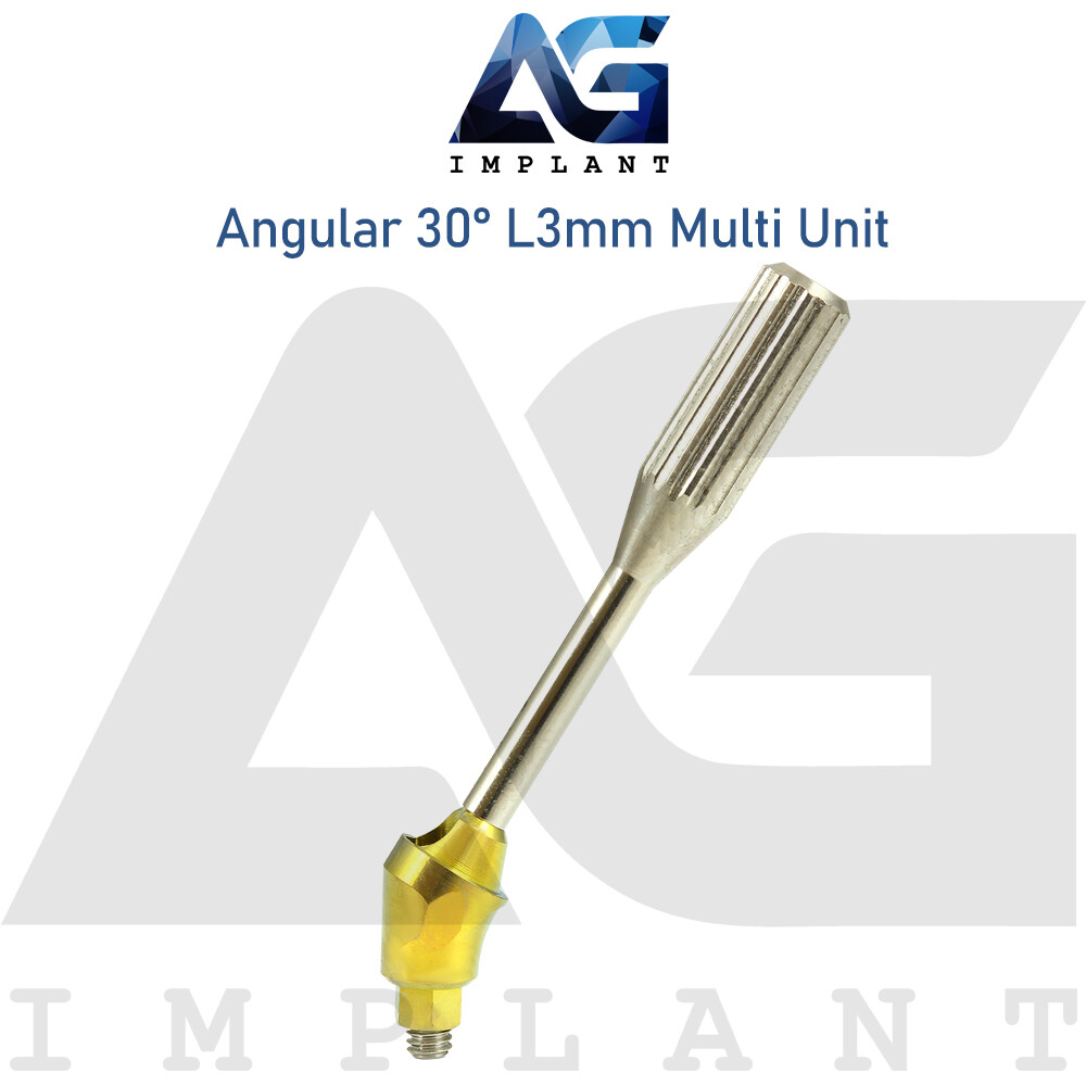 10 Angular Multi Unit Abutmnt 30° Kit Dental Im plant Internal Hex Titanium 3mm