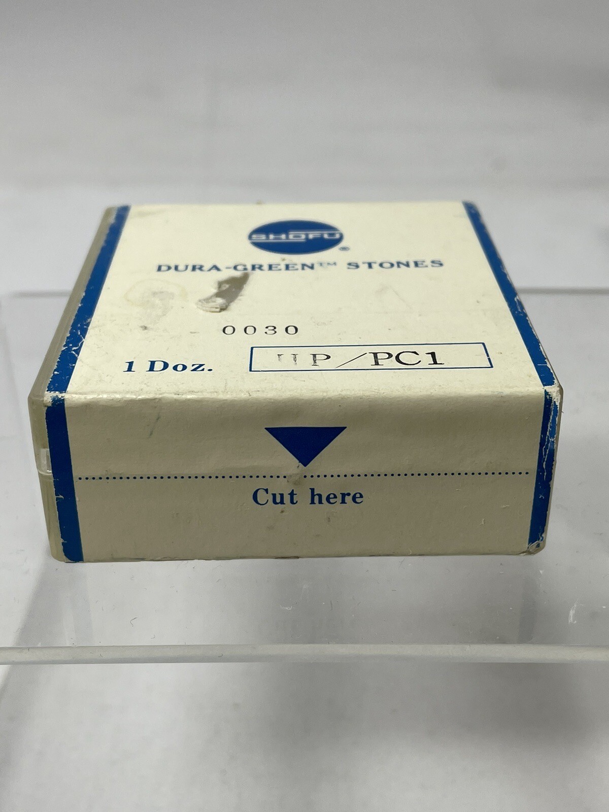 Shofu Dura-White Stones (12) Shape PC1 Shank HP PN 0030 Silicone Dental Carbide