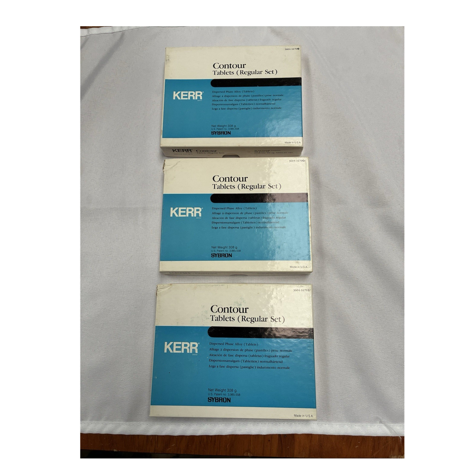 Kerr Contour Silver Amalgam (Regular Set) Dental Alloy Tablets,