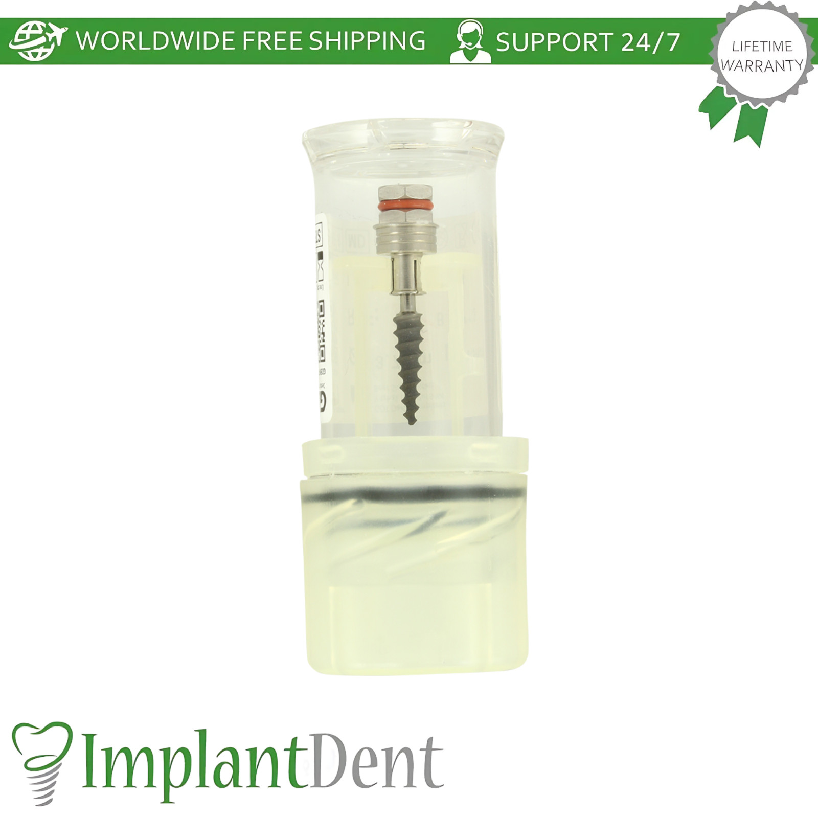 Dental OPIB Flexible Neck One Piece Fixture System RBM Immediate Loading