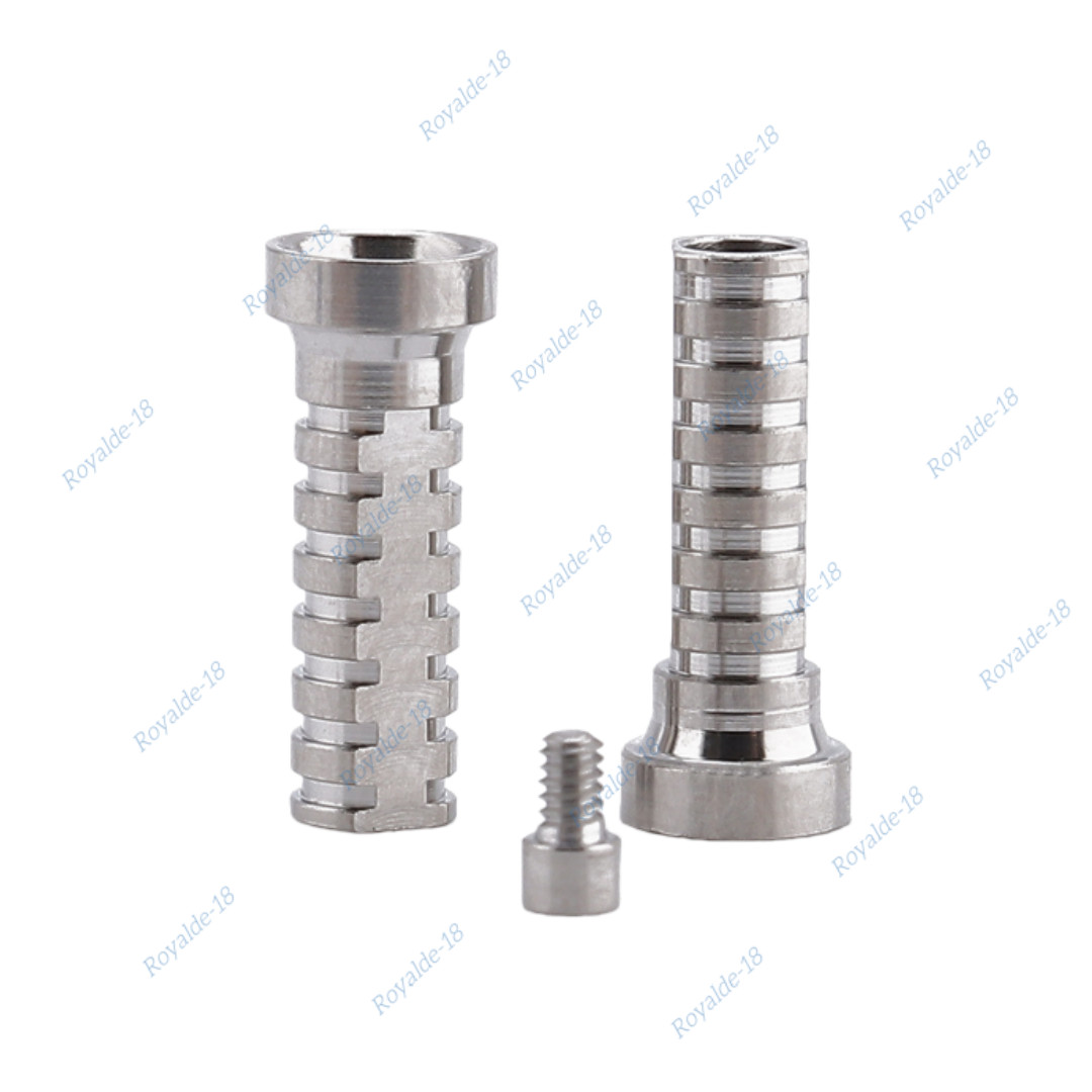 20Pcs Titanium Temporary Cylinder Ti MU Sleeve Multi Unit 4.8mm Abutment Fit NOB