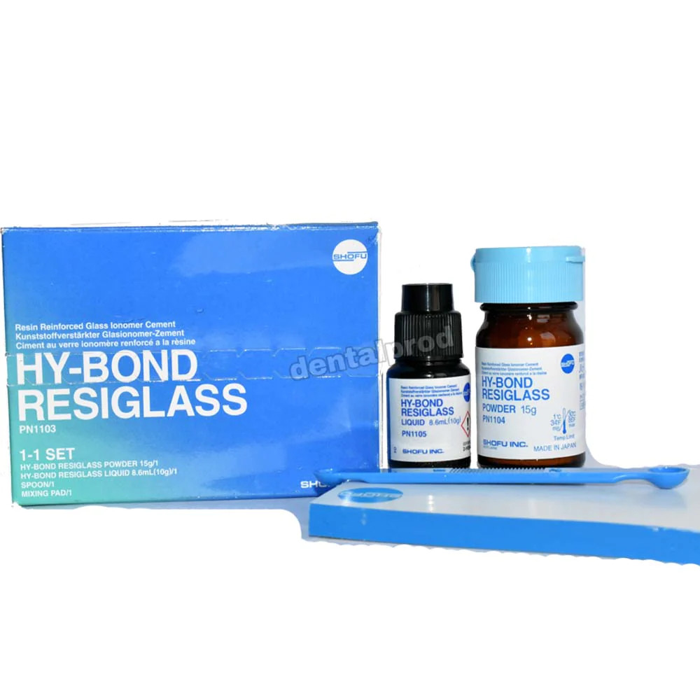 Shofu Hy-Bond Resiglass Resin Modified Glass Ionomer Dental Cement 15gm/8.6ml