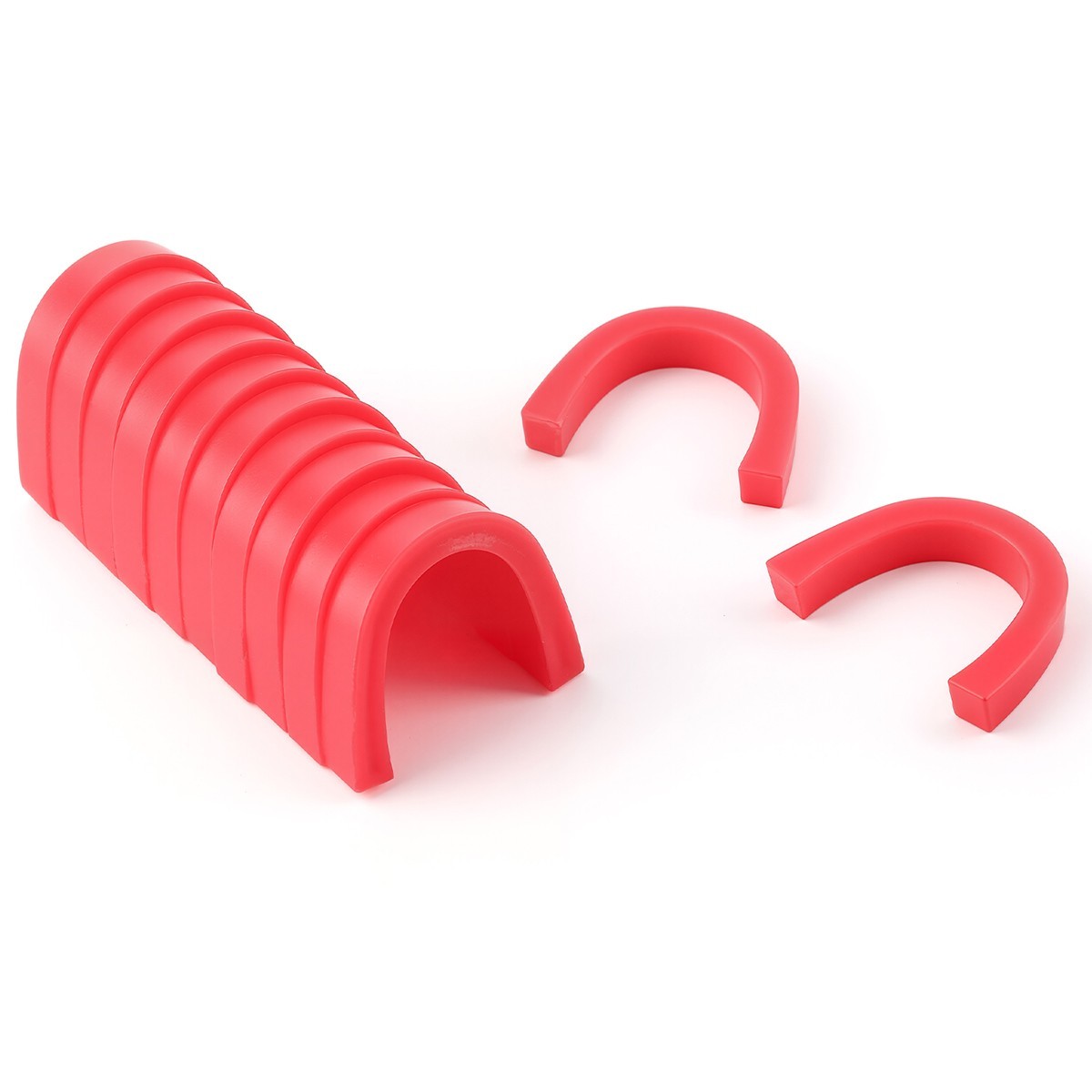 Dental U Shape Wax Rim Model Base Plate Wax Occlusal Wax Casting Bite Block Red