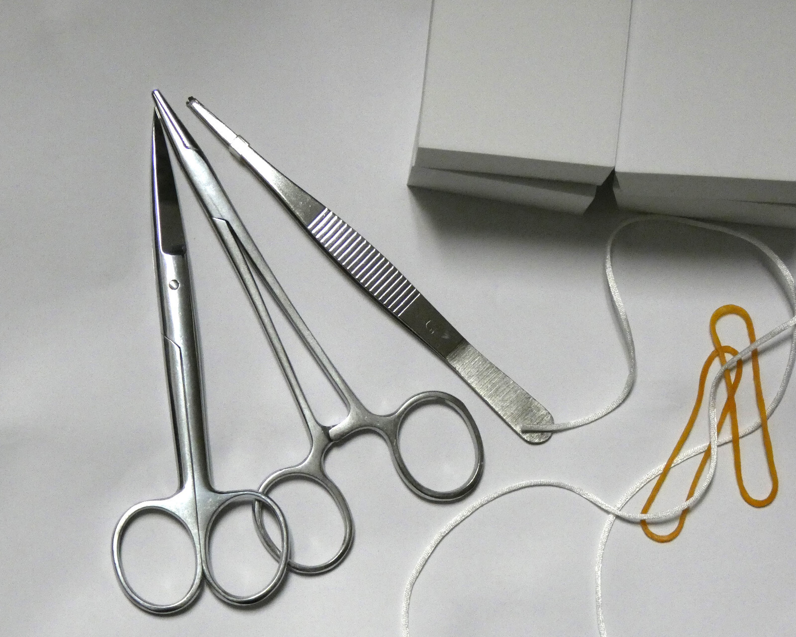 Suture practice kit stainless needle holder scissors forceps wound care nurse