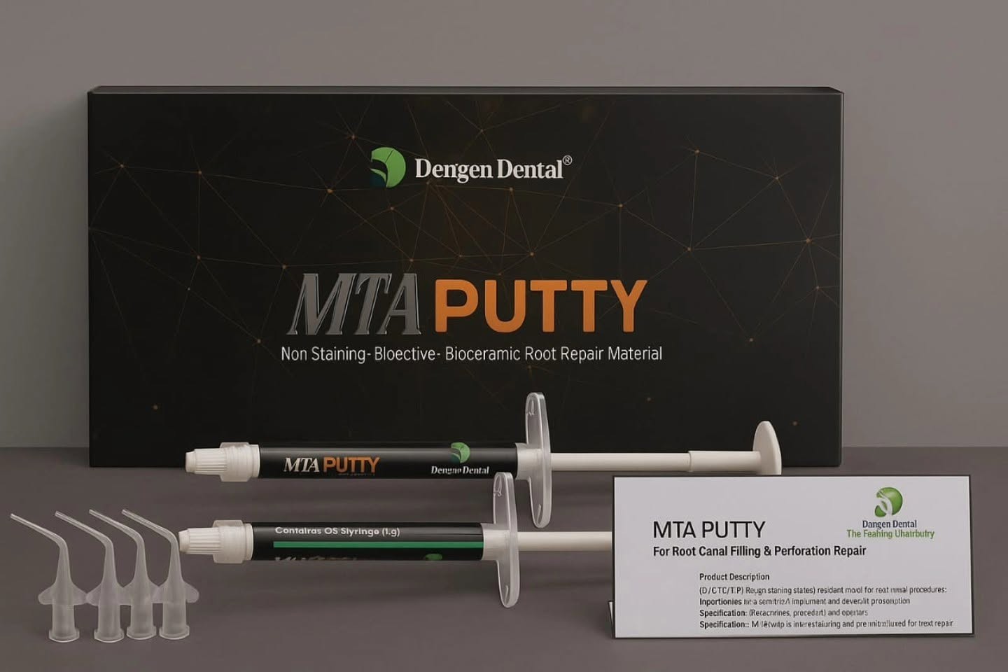 Dental MTA PUTTY Pre Mix Bioactive , Bioceramic Root Repair Material 2 x 1g Pack