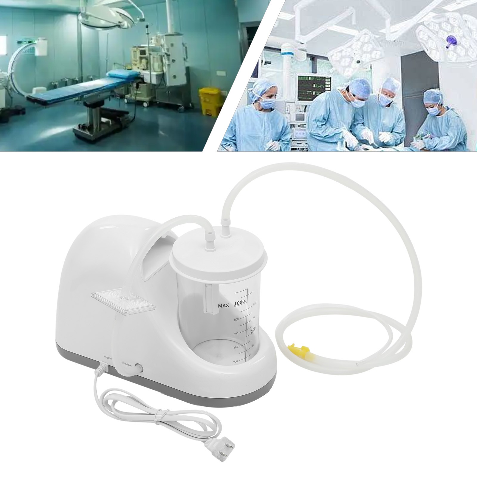 Dental Medical Emergency Vacuum Phlegm Suction Unit Electric Portable 3.7Gal/min