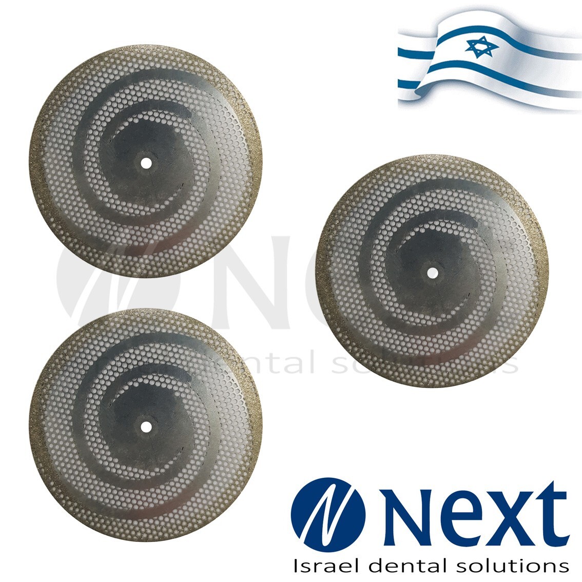 Lotx3 Dental Lab Diamond Plaster Cutting disc Israel made 45x 0.25