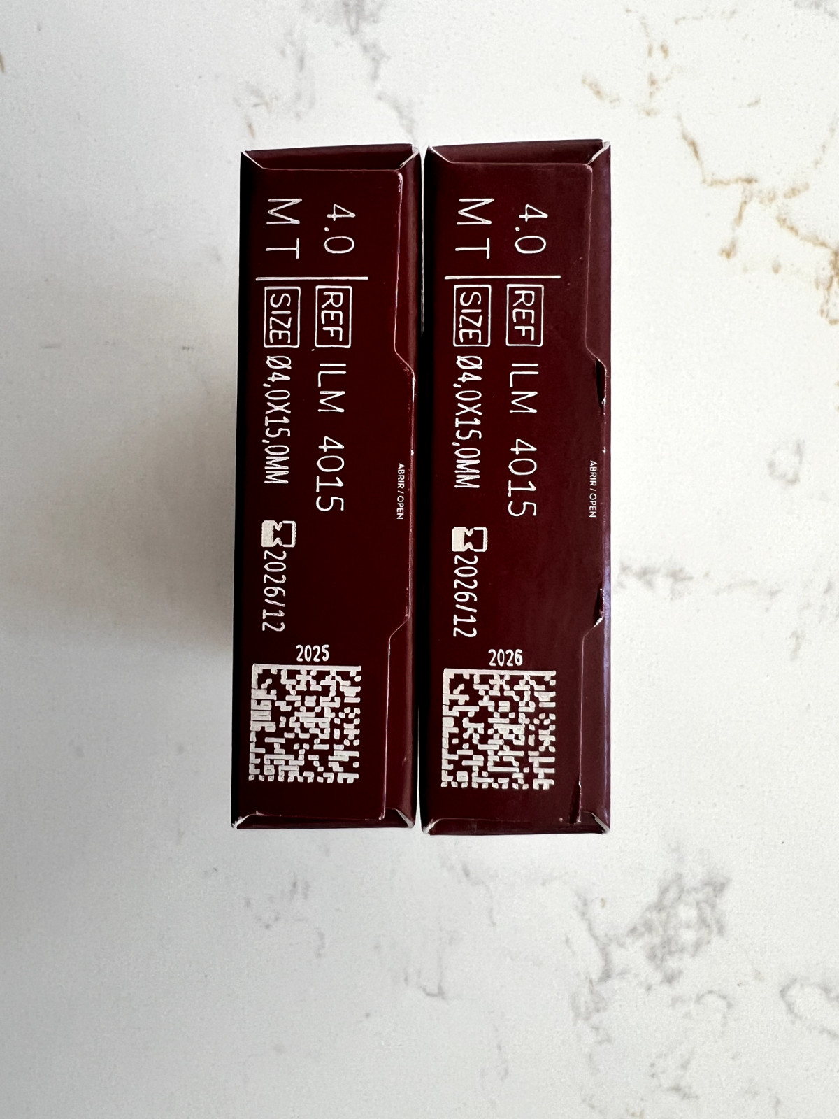 2 S.I.N. Epikut s Dental Implant REF ILM 4015 SIZE 04,0X15,0MM