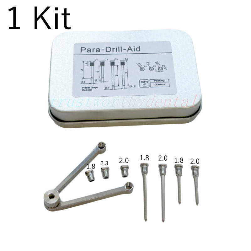 Dental Implant Parallel Para Drill Auxiliary Guide Pin Sleeve Position ITI Kit