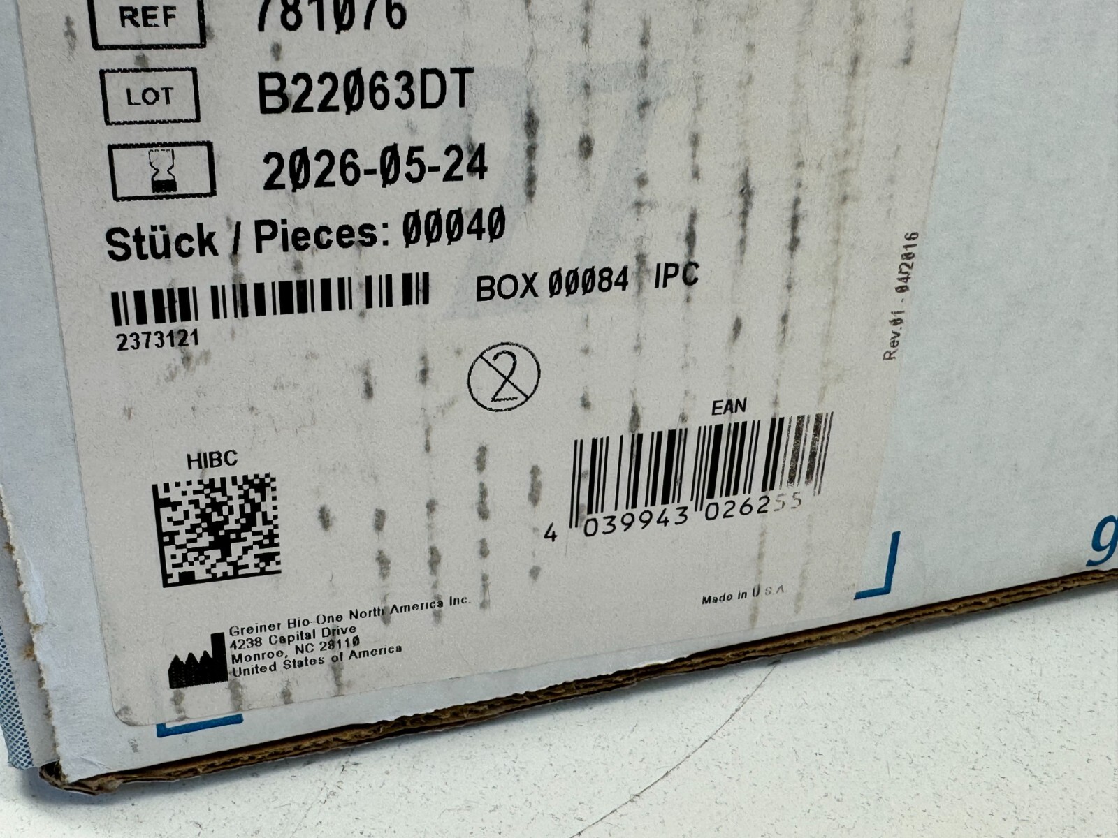(Case of 40) Greiner Bio-One 781076 FIA-Plate Black 384-Well Microplate