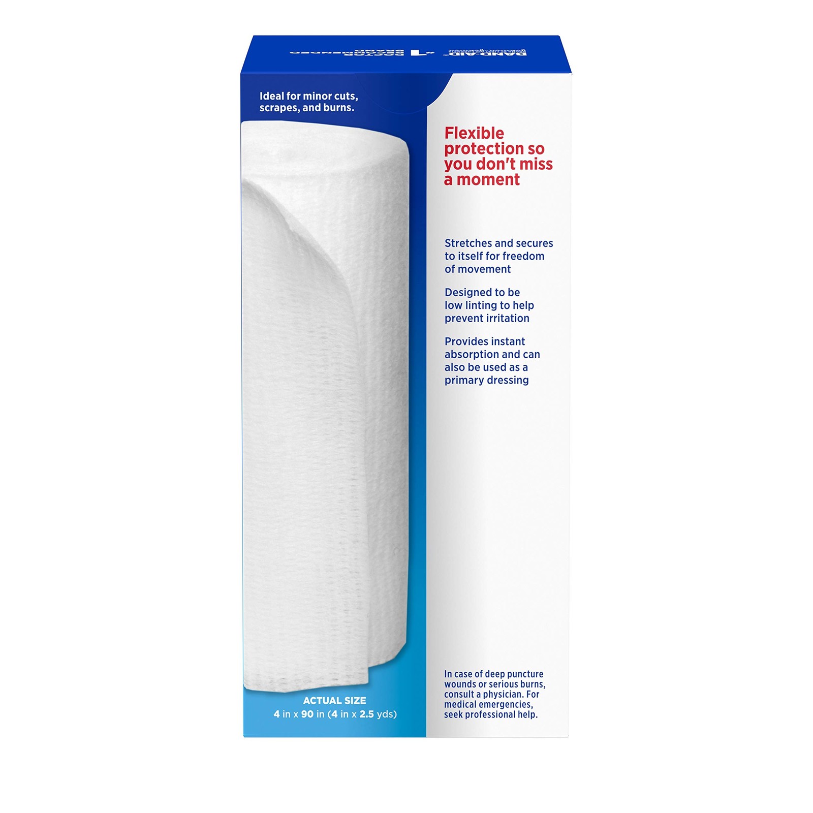 Band Aid Brand of First Products Flexible Rolled Gauze Dressing 3 Pack