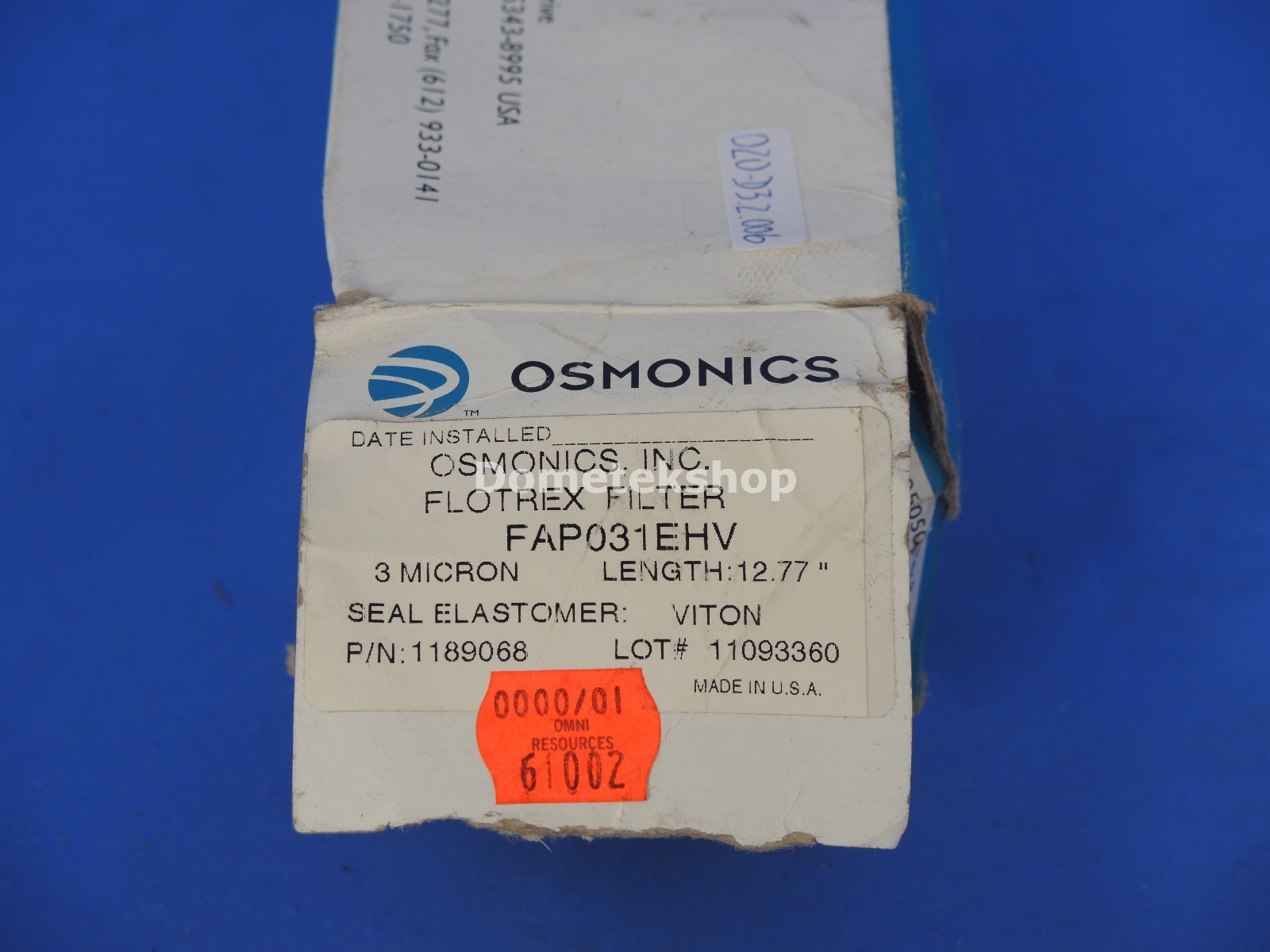 Osmonics FAP031EHV Flotrex Filter 3 micron 12.77″