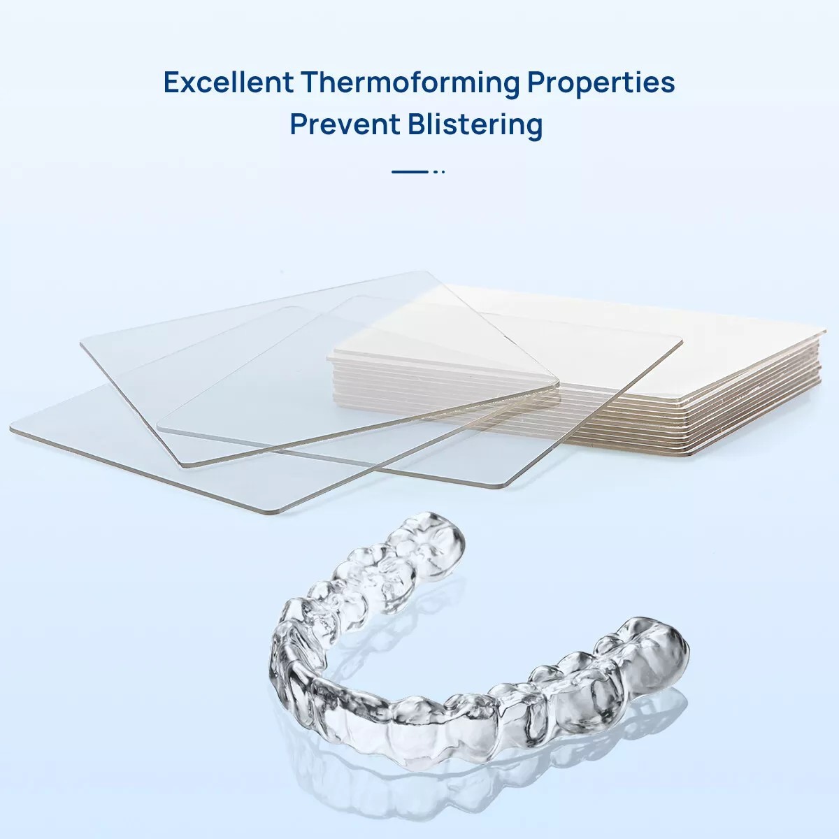 15 Pcs Dental Hard Splint Thermoforming Material For Vacuum Forming Plate 1.5 mm