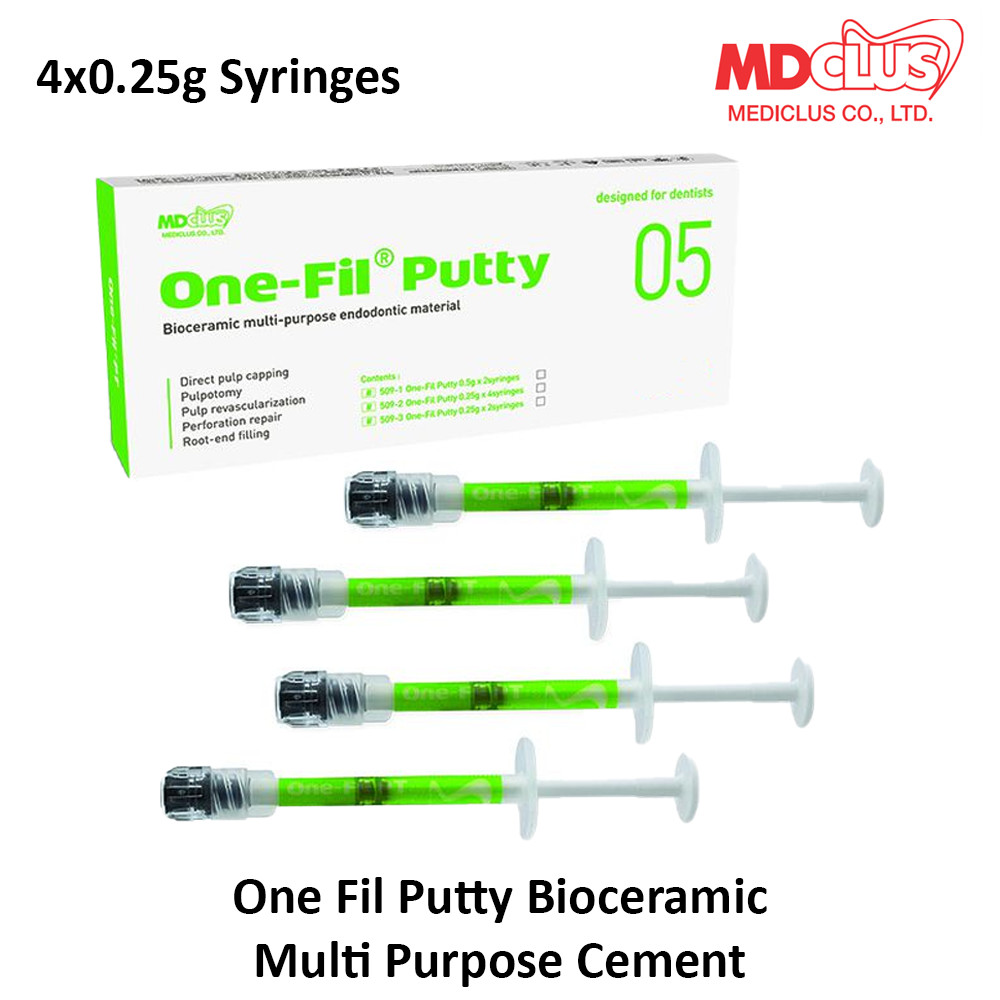 MediClus Dental End0 One FiI Putty Multi Purpose Bi0ceramic Cement 4×0.25g