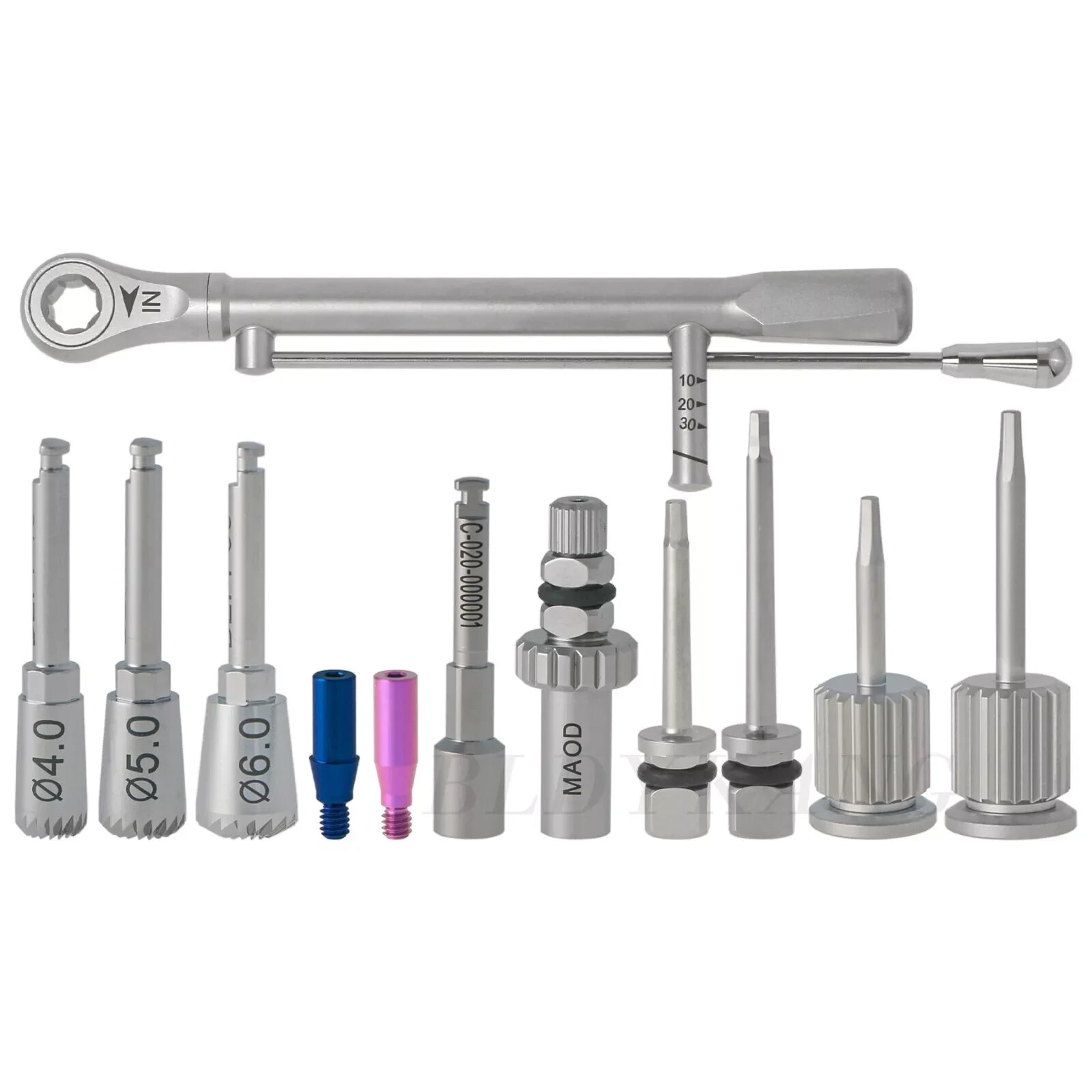 HIOSSEN OSSTEM PROSTHETIC KIT Implant Bone Profilers Torque Wrench Screwdrivers