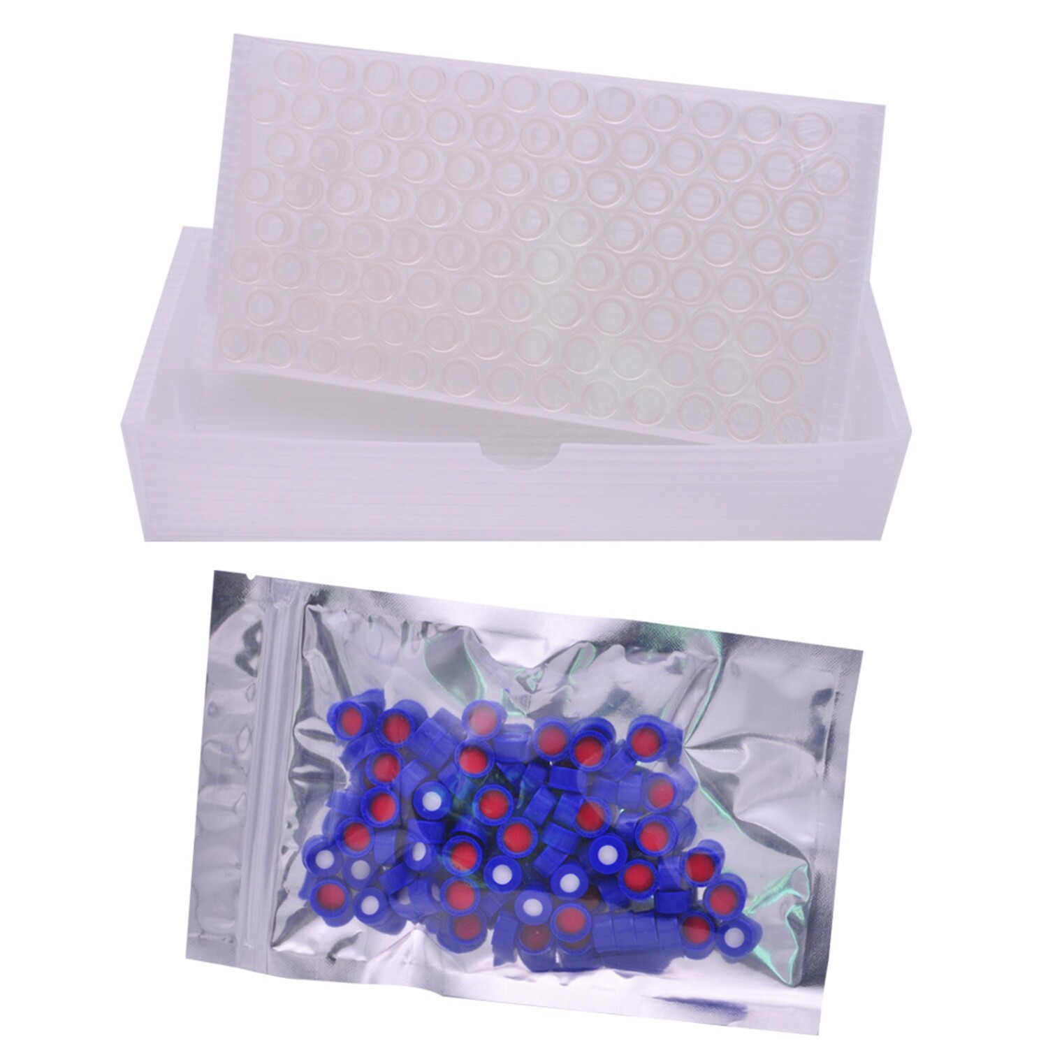 1000pcs 2mL 9-425 Sample Vials Caps +PES 0.22μm 13mm Syringe Filters Hydrophilic
