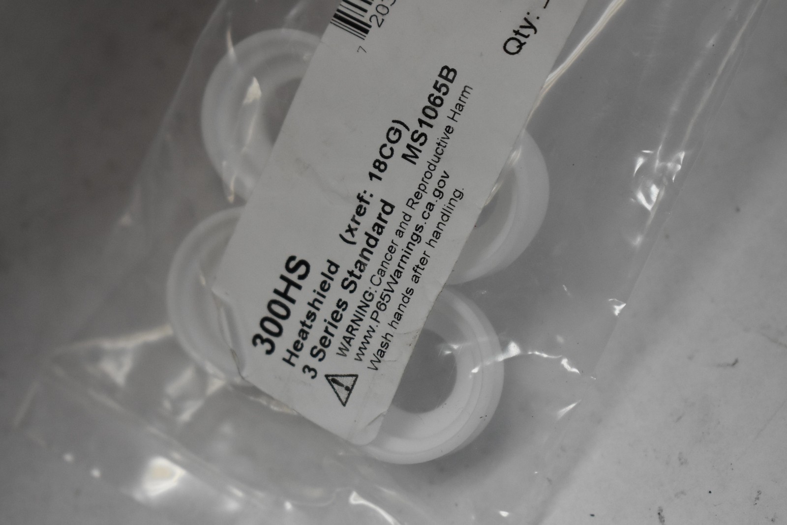 300HS Heatshield MS1065B 3 Series Standard Set of 4 White For 18CG Replacement