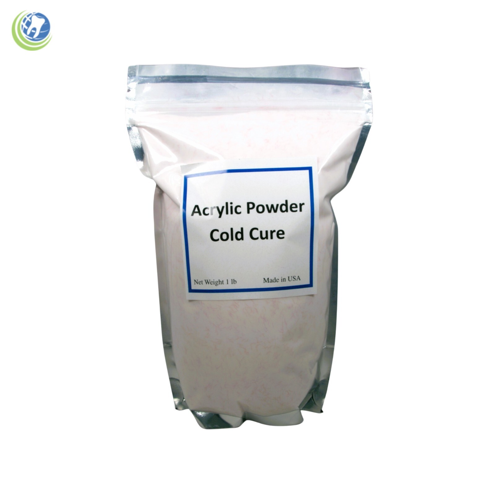 Dental Laboratory Dentist Self Cure Acrylic Powder Light Pink Veined Color 1 Lb.