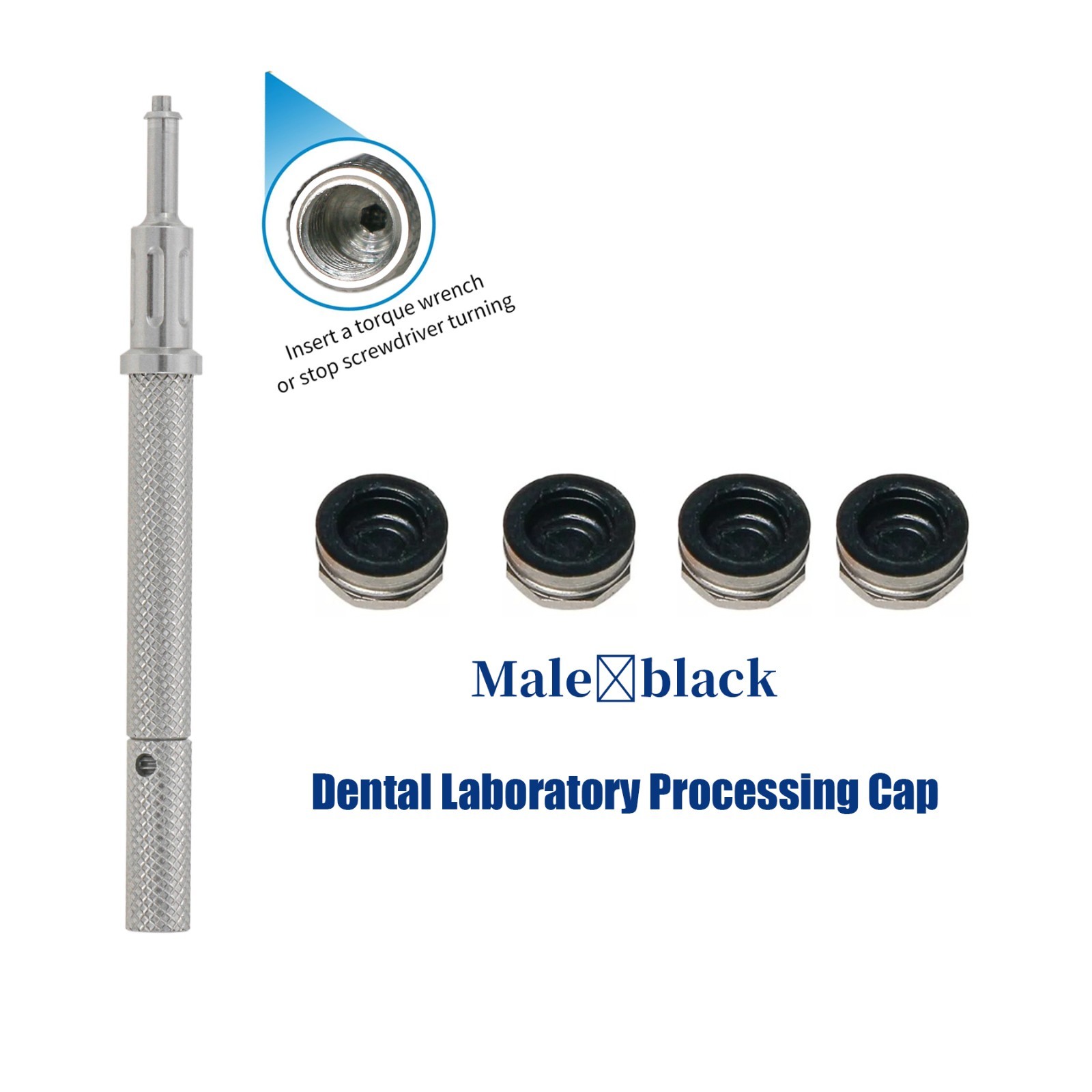 For Zest Locator Overdenture Retention Cap Set & Core Tool Insertion Removal Kit