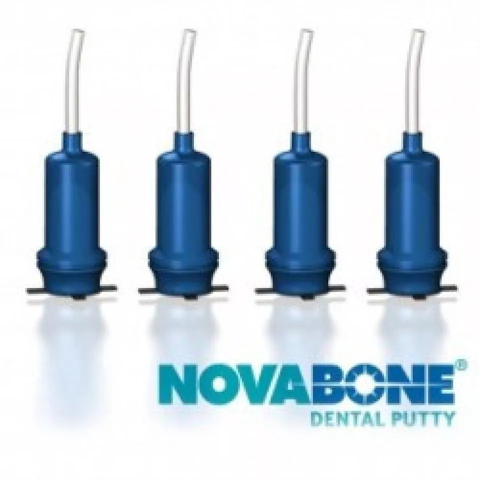New Dental Novabone Putty Bioactive Synthetic bone graft 1 Cartridges .25 cc X 4