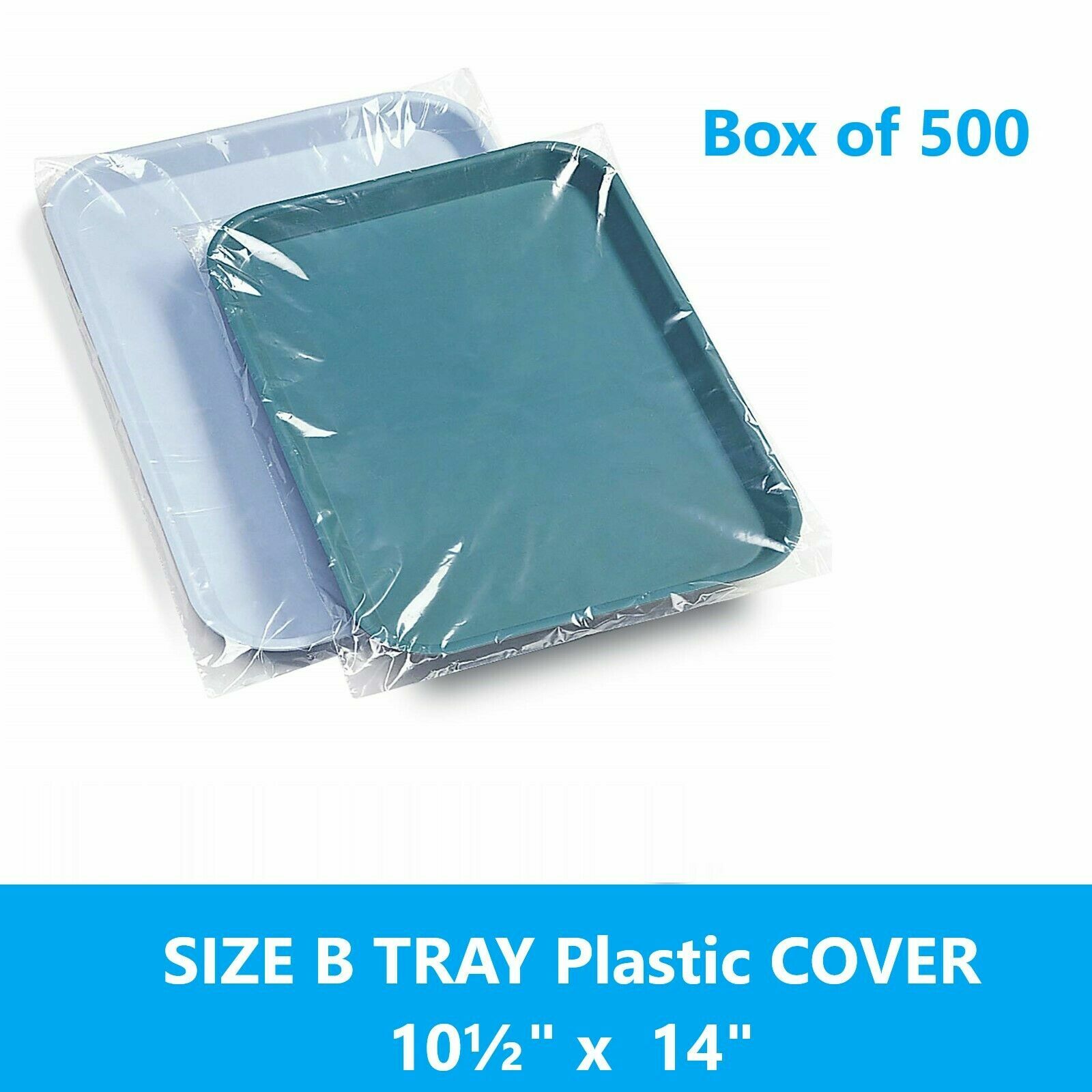 Dental Disposable Tray Sleeves Standard ‘B’ Size 10.5″ x 14″ Clear Upto 1000/Bx