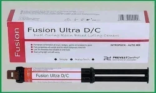 PREVEST FUSION ULTRA DC 9gm Dual Curing Resin Luting Cement Dental FRESH STOCK