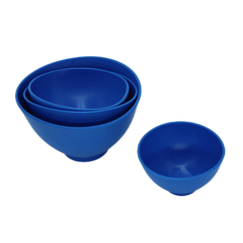 4PCS Dental Plaster Alginate Silicone Flexible Mixing Bowl 2 Mixing Spatulas USA