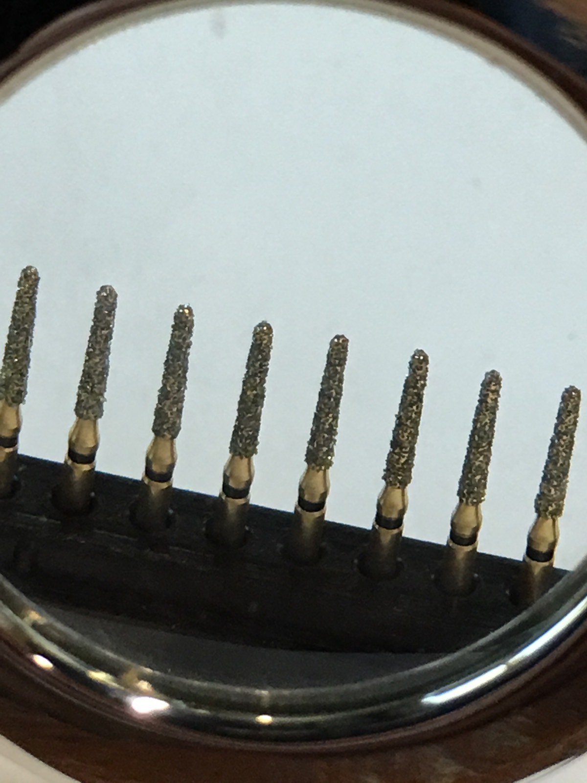 50 Diamond Burs G/198-856-014xc 1.4 mm Dia 8mm Cutting Length. Extra CourseGrit