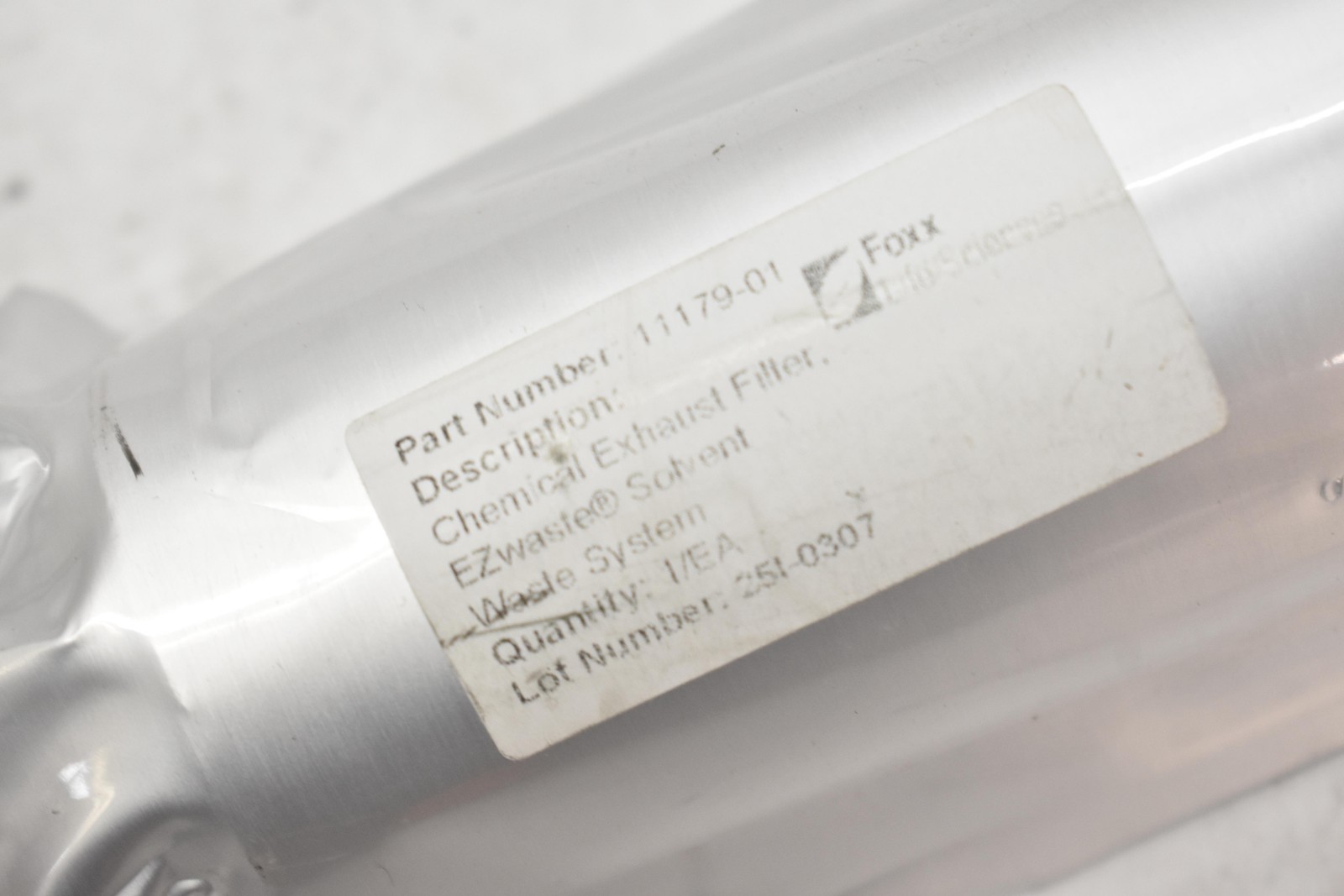 Foxx Life Sciences EZwaste Chemical Exhaust Filter Solvent Waste System 11179-01