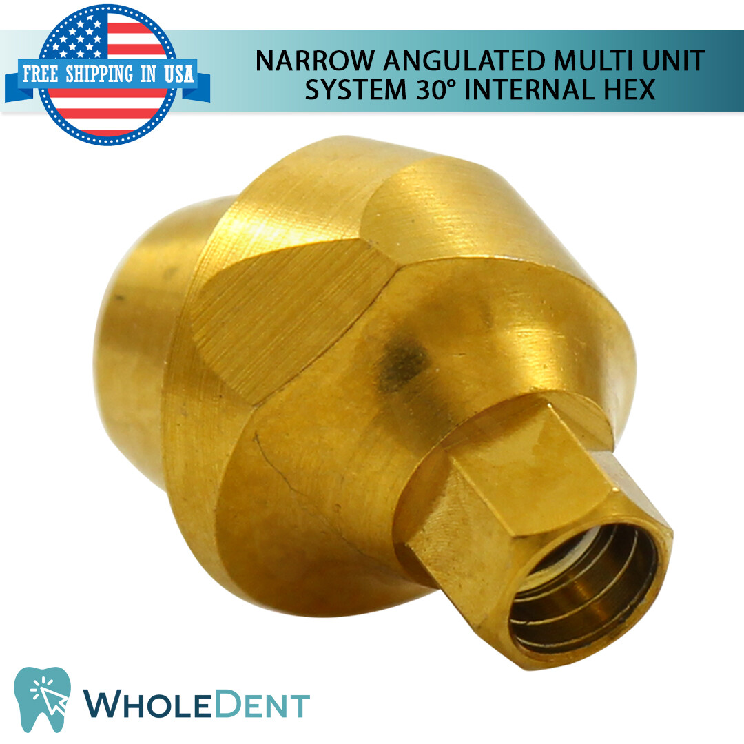 1x Dental Angulated 30° Multi Unit 1.6 Prosthetic Kit Slim Platform Int Hex 2mm