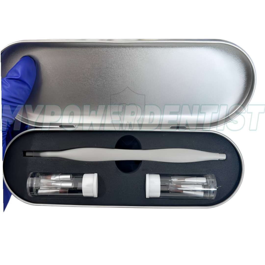 1Box Dental Resin Brush Pen Mini Micro Replaceable Brushes Head Straight/Curved