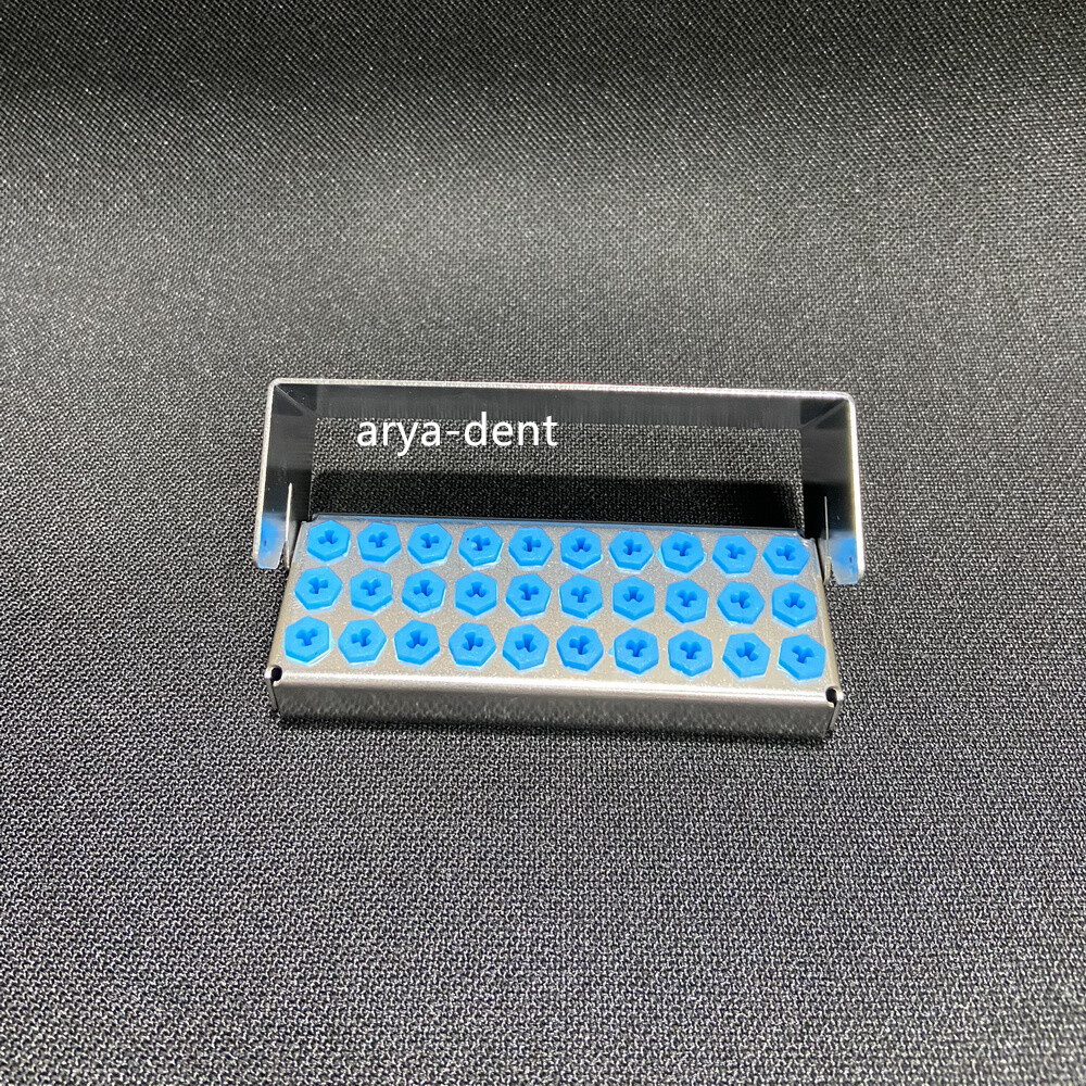Dental Implant Drills Organizer Holder Sterilization Box Bur Block 8/12/30 Hole