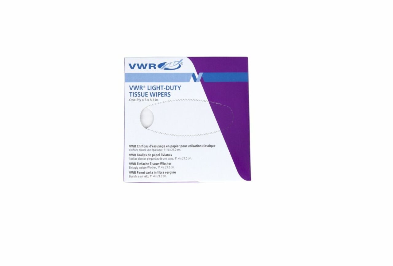 VWR 82003-820 Light Duty Tissue Wipers – Lot of 4 Boxes x 280 Sheets Each –