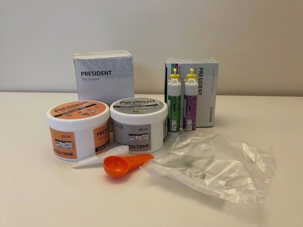 President Original Super Soft Putty Catalyst Base Light Body Xtra Light Body Kit