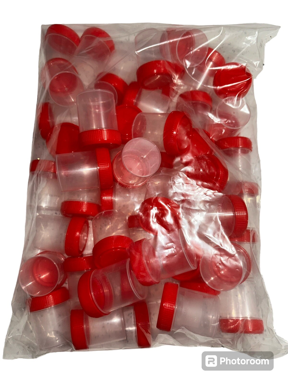 50Pcs. 60ml Plastic Specimen Cups for Sampling