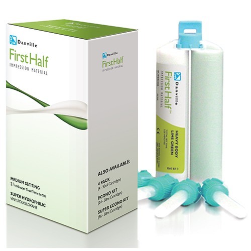 First Half Impression Material Medium Set Heavy Body Lime Green 48/pk BULK