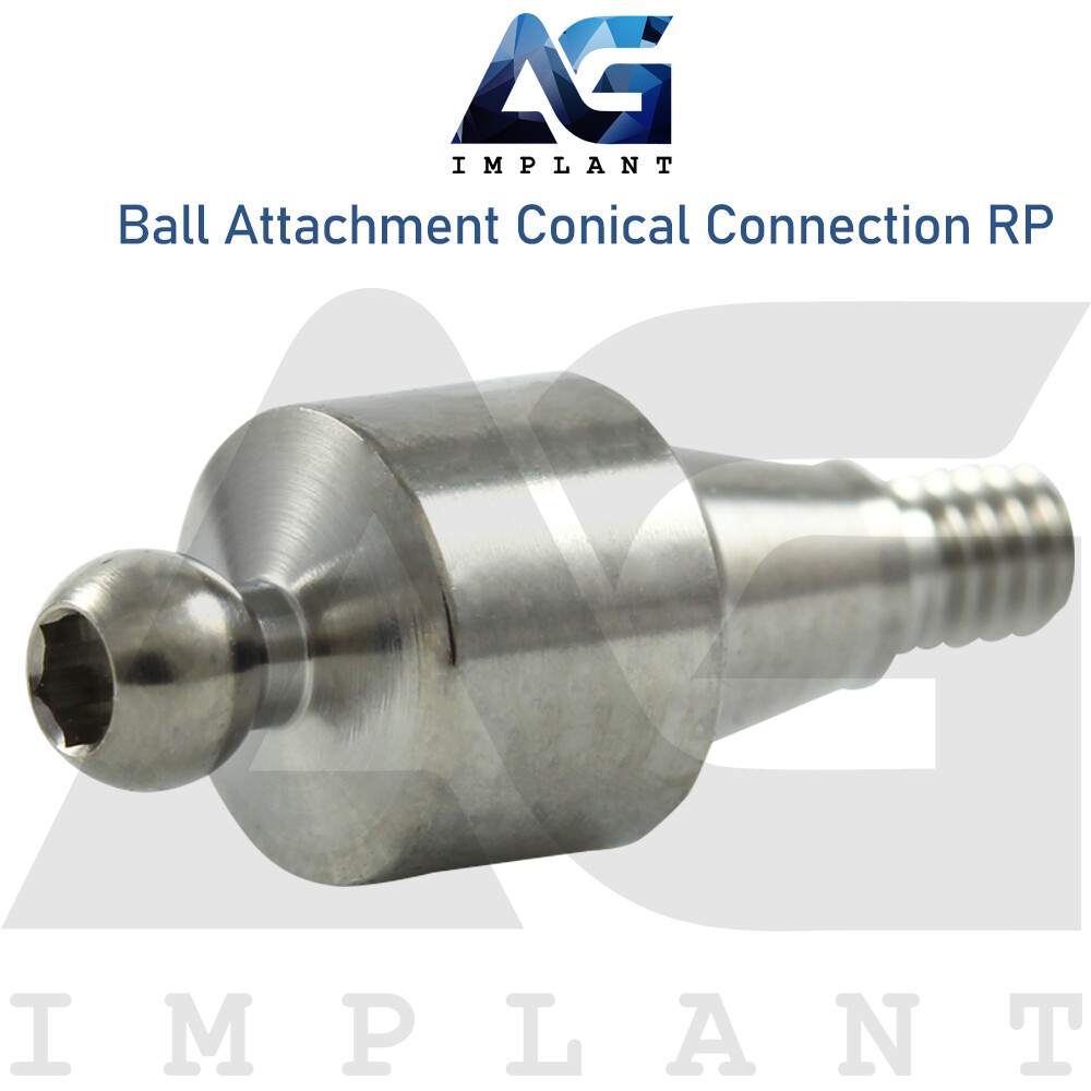Ball Attachment Soft Silicone Cap Set Conical Connection RP System 2.65mm