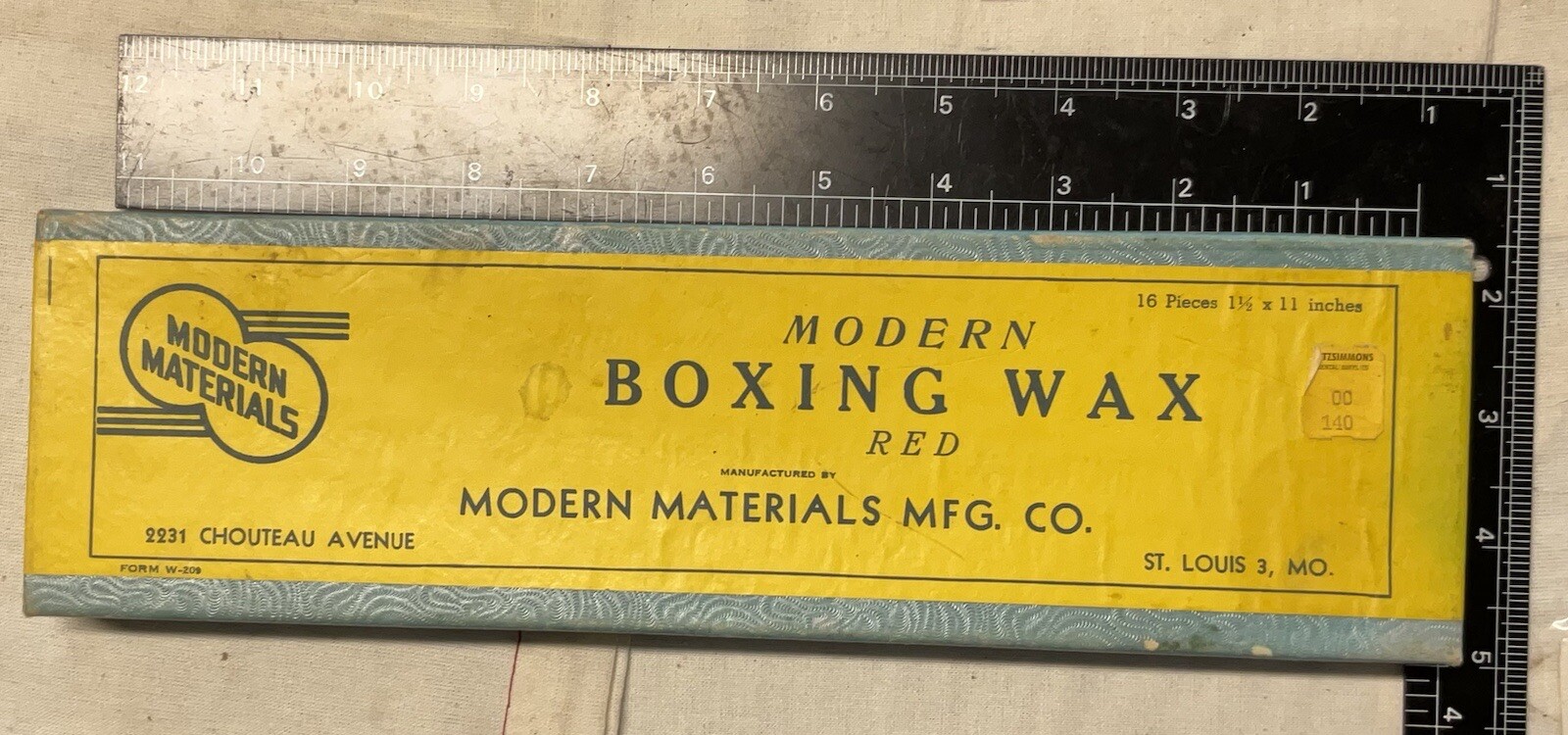 MODERN MATERIALS ~ MODEN BOXING WAX RED 1 1/2 X 11 Inches