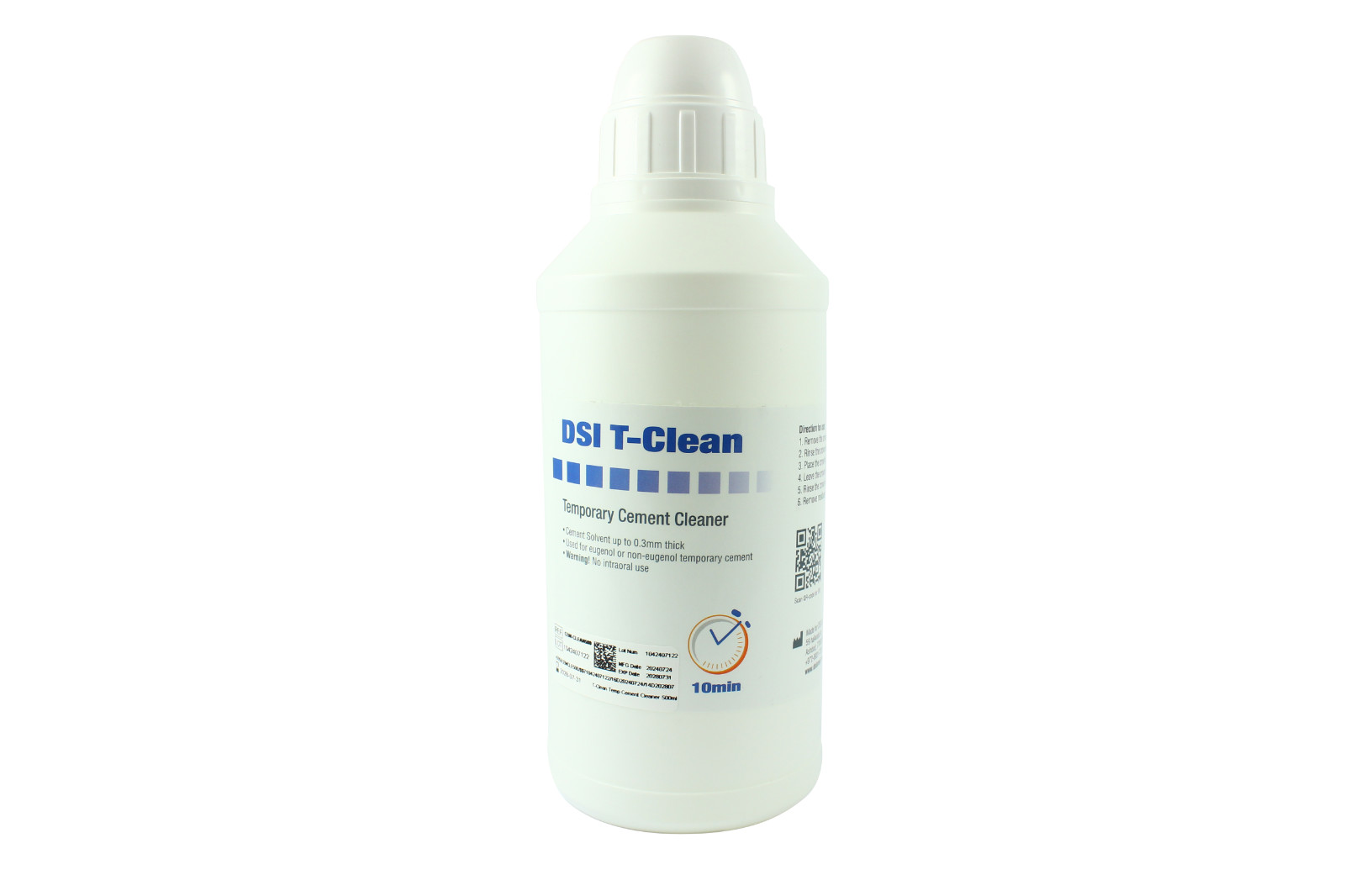 1pcs Dental DSI T-Clean Temporary Cement Cleaner 200ml / 500ml Fast Acting