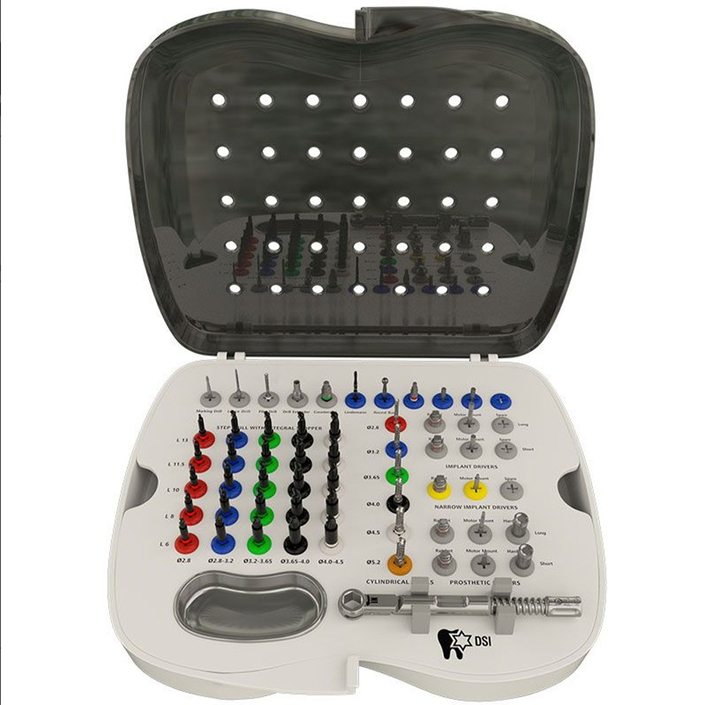 1pcs Dental Full Im plantion Kit Surg ical Tools Driver Bur Instrument