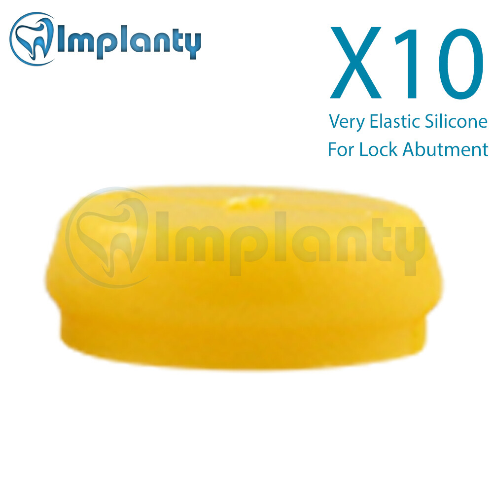 10x Dental Extra Soft Silicone Caps For Lock Attachment 600g Shape Memory