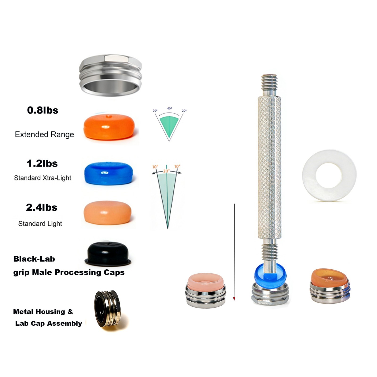 Hiossen ET Mini Regular Legacy Locator Abutment platform Male cap insert Replace