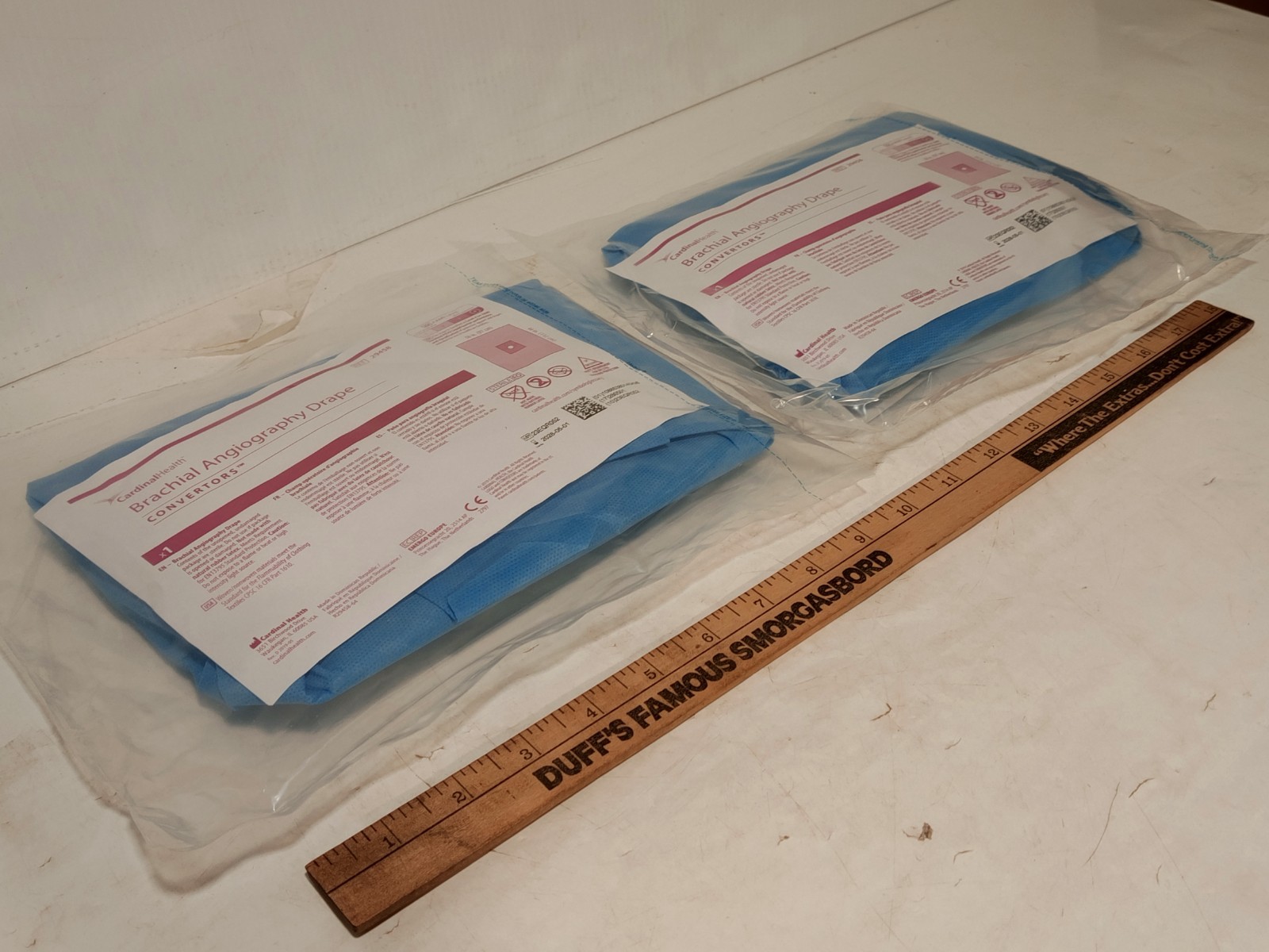 (2) Cardinal Health Convertors Brachial Angiography Drapes, Latex Free, 29458