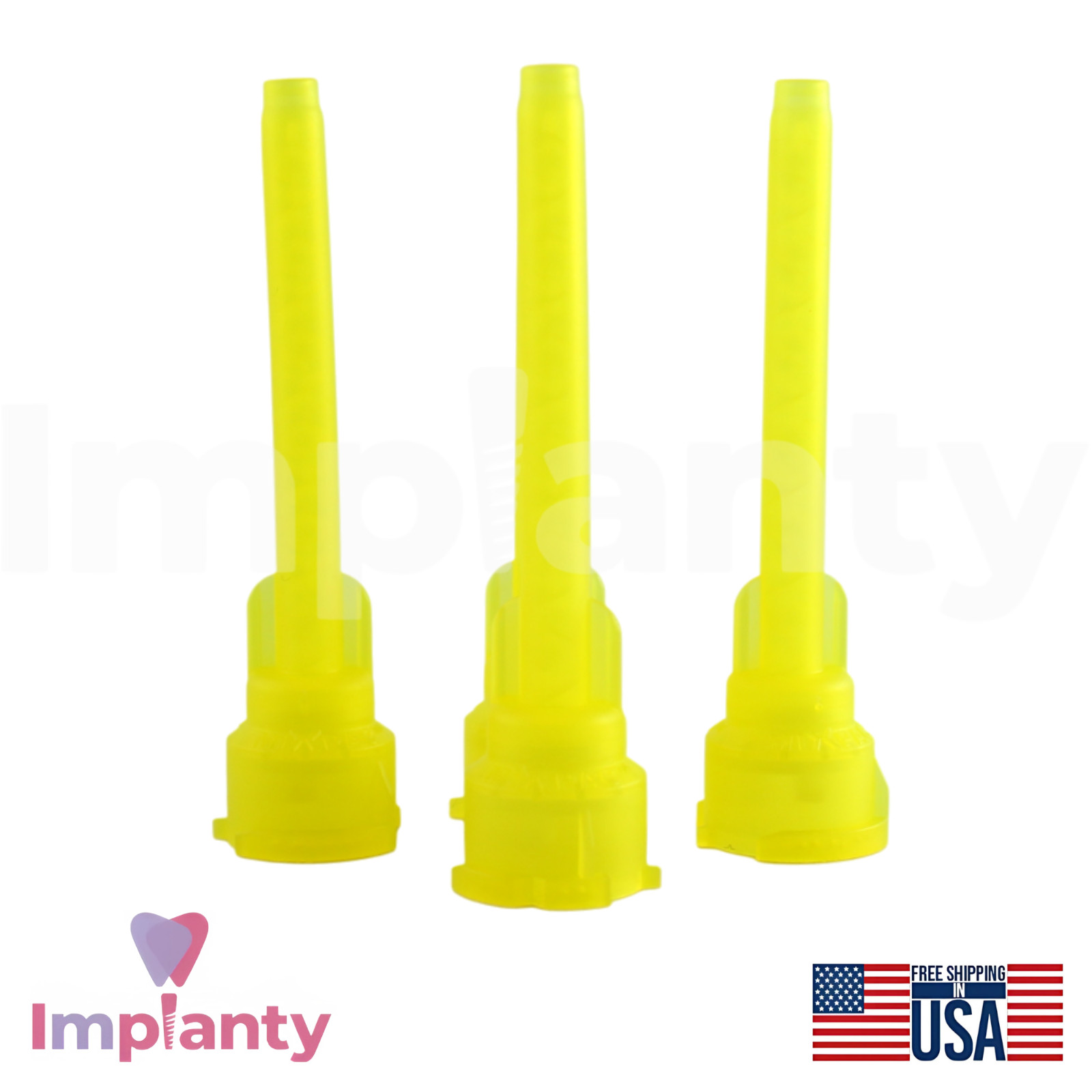 50x Medmix MIXPAC™ Yellow Vmix™ Dental Mixing Tips D Outlet Ø4.2mm Diameter