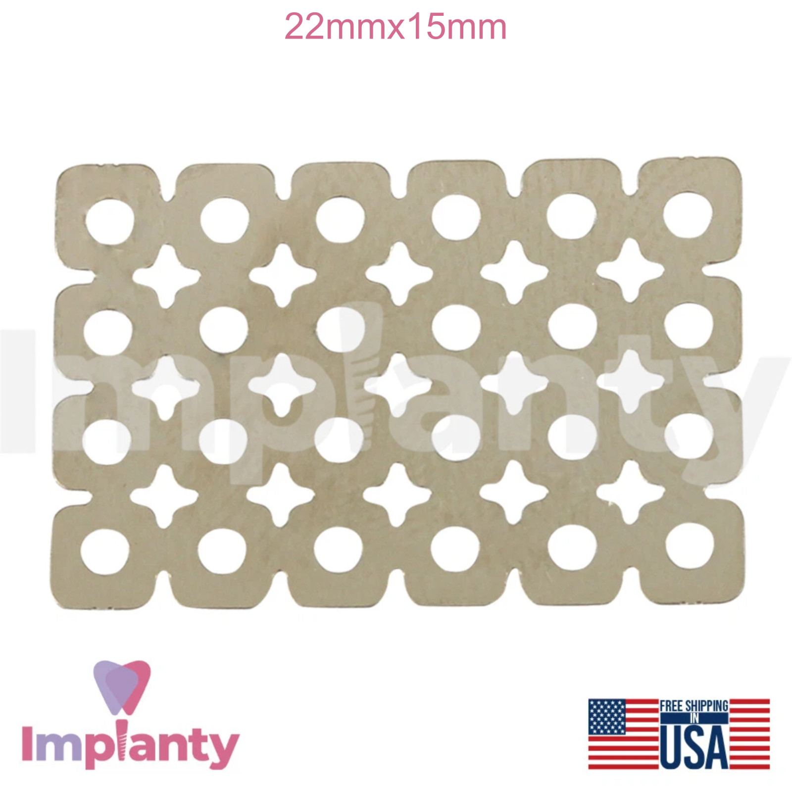 GDT Dental GBR Titanium Mesh Membrane Ø1.4mm Hole Pore 0.1mm Thickness