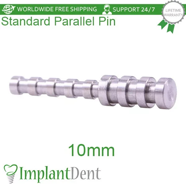 Dental Standard Parallel Pin D-1.6mm L-10mm, 16mm Stainless Steel Tool