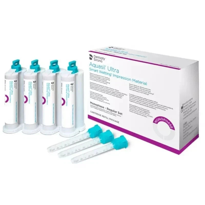 Dental AQUASIL ULTRA MONOPHASE Smart Wetting Impression Material Regular 4x50ml